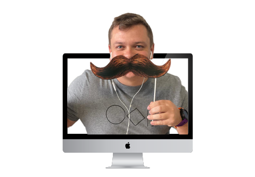 Browse By Activity 60 tech-based team building On-screen host coming out of the screen