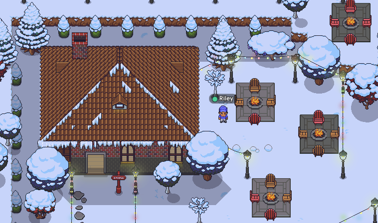Gather christmas party Gather Town - a virtual meeting software