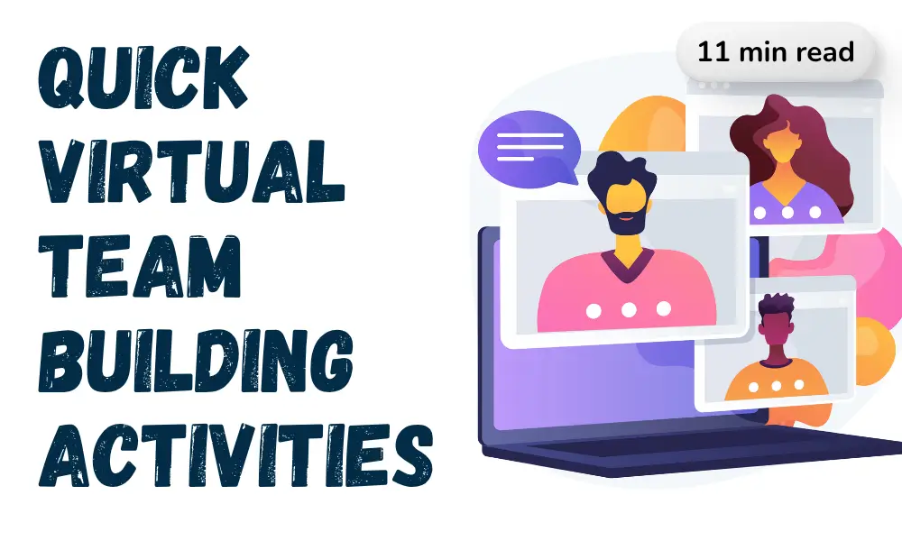 Quick virtual team building activities article image